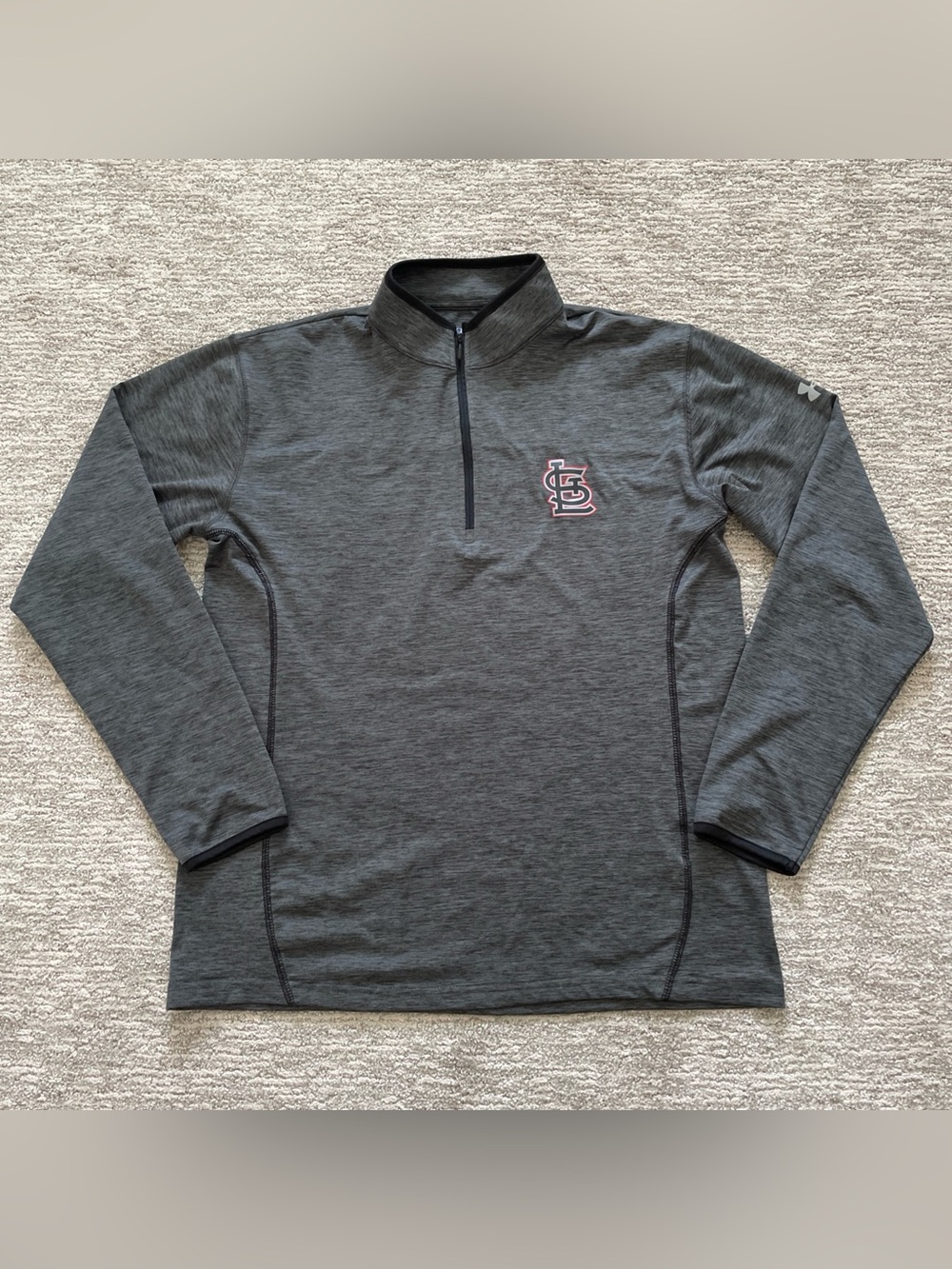 Under Armour x Fanatics St. Louis Cardinals 1/4 Zip Pullover Shirt Gray Men’s M